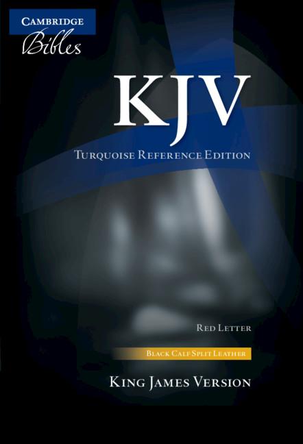 KJV Turquoise Reference Bible, Black Calf Split Leather, Red-Letter Text, Kj674: Xr - Ingram
