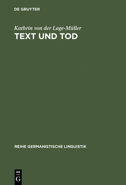 Text und Tod (Reprint 2015) - Ingram