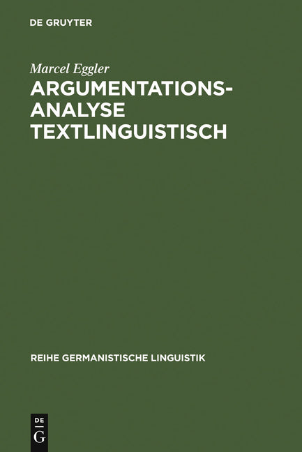 Argumentationsanalyse textlinguistisch (Reprint 2011) - Ingram