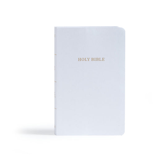 KJV Gift and Award Bible, White Imitation Leather - Ingram