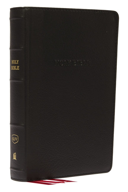 KJV, Reference Bible, Personal Size Giant Print, Genuine Leather, Black, Red Letter Edition - Ingram