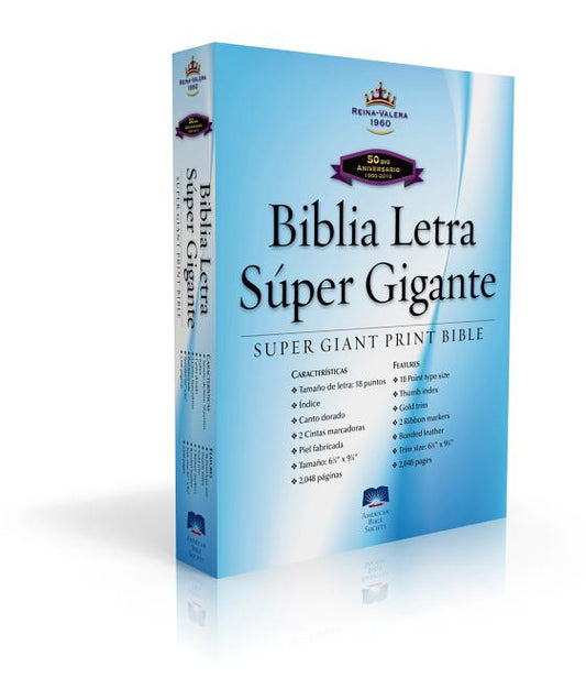 Spanish Super Giant Print Bible-Rvr 1960 - Ingram