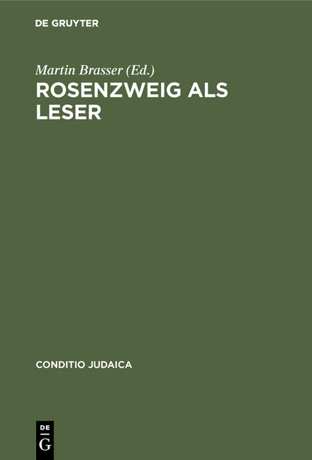 Rosenzweig ALS Leser: Kontextuelle Kommentare Zum »Stern Der Erlösung« (Reprint 2013) - Ingram