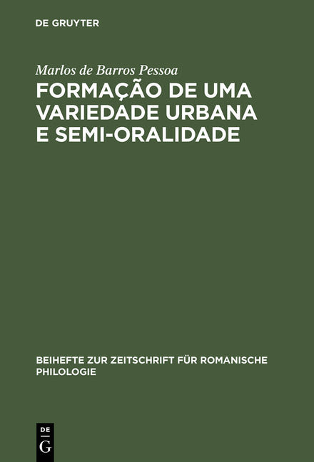 Formação de uma Variedade Urbana e Semi-oralidade (Reprint 2014) - Ingram