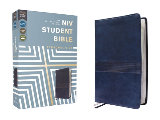 Niv, Student Bible, Personal Size, Leathersoft, Navy, Comfort Print - Ingram