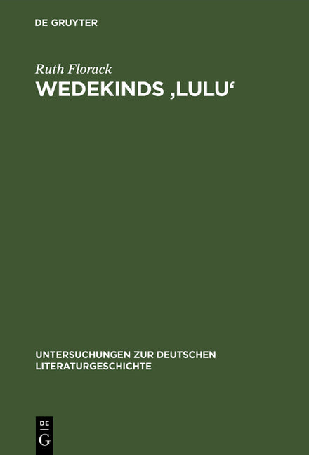 Wedekinds 'Lulu': Zerrbild Der Sinnlichkeit (Reprint 2016) - Ingram