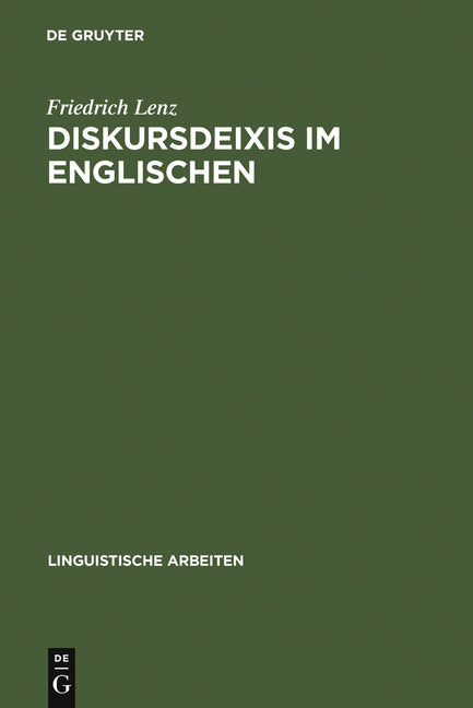 Diskursdeixis im Englischen (Reprint 2011) - Ingram