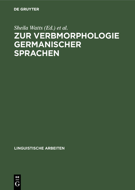 Zur Verbmorphologie Germanischer Sprachen (Reprint 2013) - Ingram