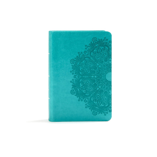 KJV Large Print Compact Reference Bible, Teal Leathertouch - Ingram