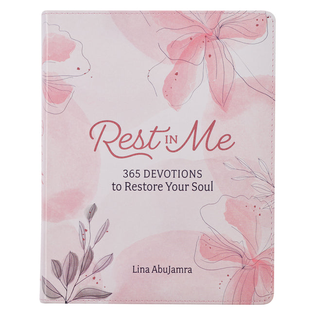 Rest in Me 365 Devotions to Restore Your Soul, Pink Faux Leather - Ingram