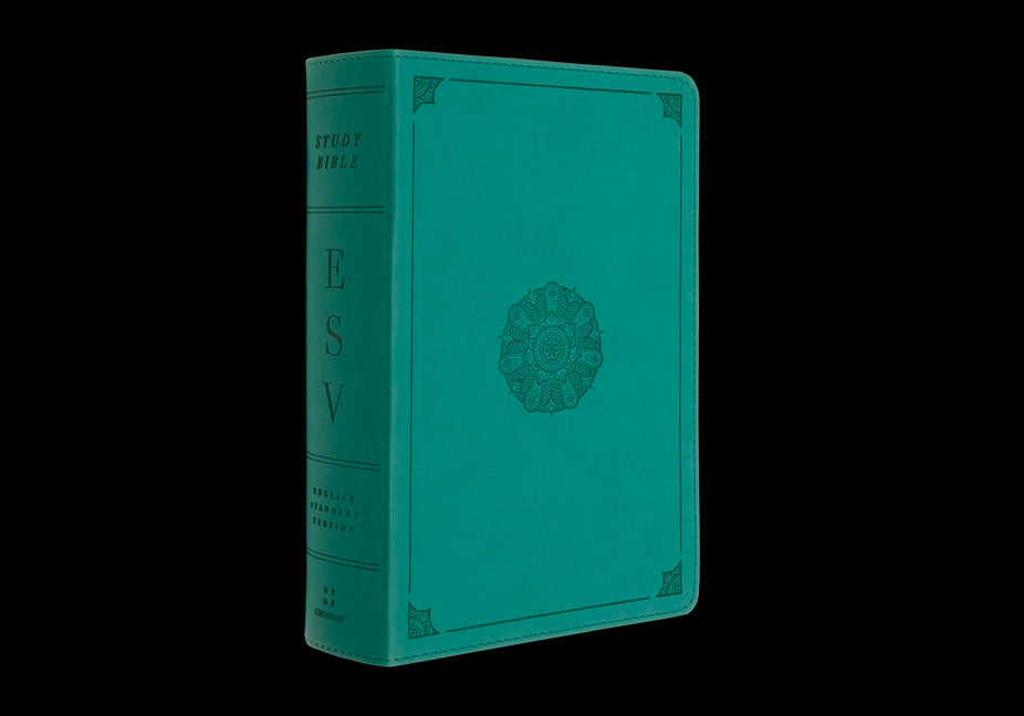 ESV Study Bible, Personal Size (Trutone, Turquoise, Emblem Design) - Ingram