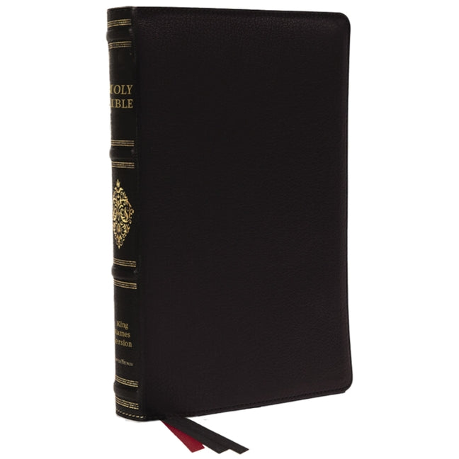 Kjv, Personal Size Reference Bible, Sovereign Collection, Black Premium Goatskin Leather, Premier Collection, Comfort Print - Ingram