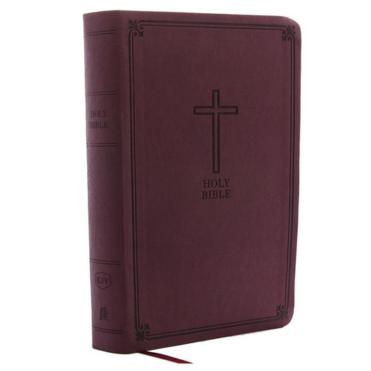 KJV, Reference Bible, Personal Size Giant Print, Imitation Leather, Burgundy, Red Letter Edition - Ingram