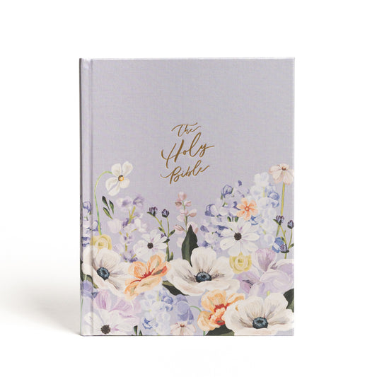 CSB Notetaking Bible, Large Print Hosanna Revival Edition, Lavender/Peach Cloth Over Board: The Holy Bible - Ingram