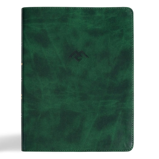 CSB Men of Character Bible, Revised and Updated, Forest Leathertouch, Indexed - Ingram
