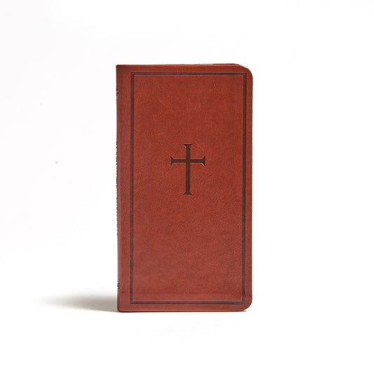 CSB Single-Column Pocket New Testament, Brown Leathertouch - Ingram