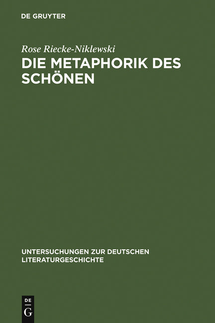 Die Metaphorik Des Schönen: Eine Kritische Lektüre Der Versöhnung in Schillers »Über Die Ästhetische Erziehung Des Menschen in Einer Reihe Von Briefen - Ingram