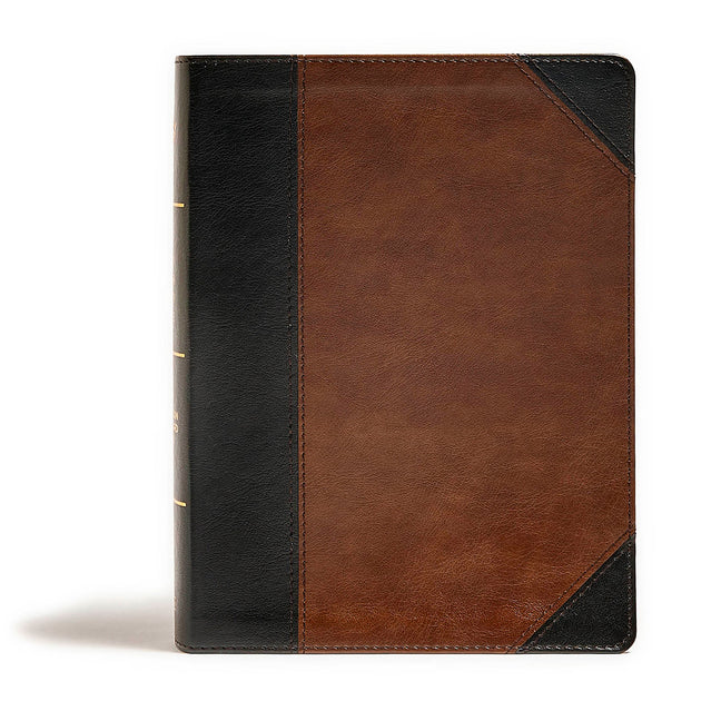 CSB Tony Evans Study Bible, Black/Brown Leathertouch, Indexed: Study Notes and Commentary, Articles, Videos, Easy-To-Read Font - Ingram