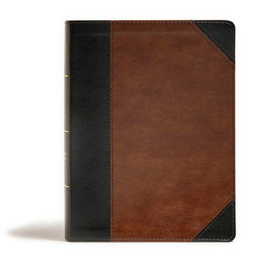 CSB Tony Evans Study Bible, Black/Brown Leathertouch, Indexed: Study Notes and Commentary, Articles, Videos, Easy-To-Read Font - Ingram