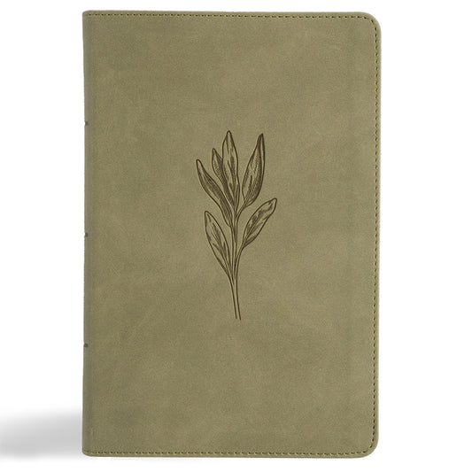 NASB Large Print Personal Size Reference Bible, Sage Suedesoft Leathertouch - Ingram
