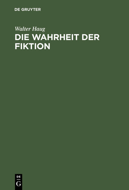 Wahrheit der Fiktion (Reprint 2012) - Ingram
