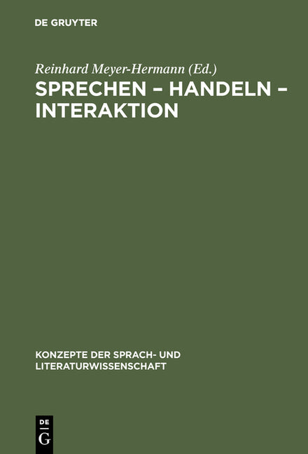 Sprechen - Handeln - Interaktion (Reprint 2017) - Ingram