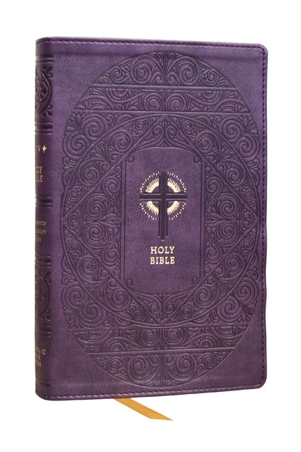 Nrsvce Sacraments of Initiation Catholic Bible, Purple Leathersoft, Comfort Print - Ingram