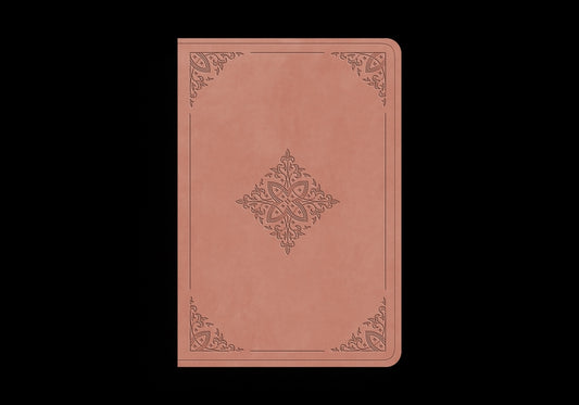 ESV Value Large Print Compact Bible (Trutone, Blush Rose, Fleur-De-Lis Design) - Ingram