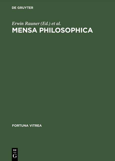 Mensa philosophica (Reprint 2015) - Ingram