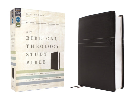 Niv, Biblical Theology Study Bible (Trace the Themes of Scripture), Leathersoft, Black, Comfort Print: Follow God's Redemptive Plan as It Unfolds Thro - Ingram