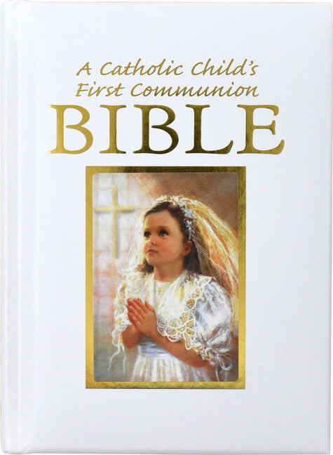Catholic Child's First Communion Gift Bible (Blessings - Girl) - Ingram