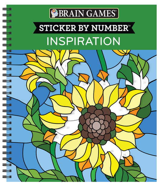 Brain Games - Sticker by Number: Inspiration [With Sticker(s)] - Ingram