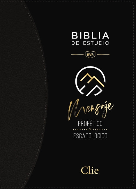 Rvr, Biblia de Estudio del Mensaje Profético Y Escatológico, Negro, Interior a DOS Colores, Con Índice - Ingram