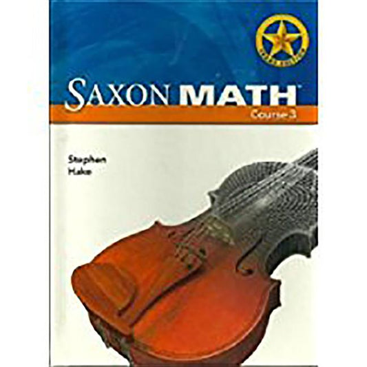 Saxon Math Course 3 Texas: Teacher Materials Set Grade 8 (Teacher) - Ingram