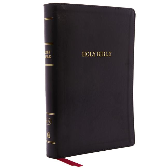 KJV, Deluxe Reference Bible, Giant Print, Imitation Leather, Black, Indexed, Red Letter Edition - Ingram