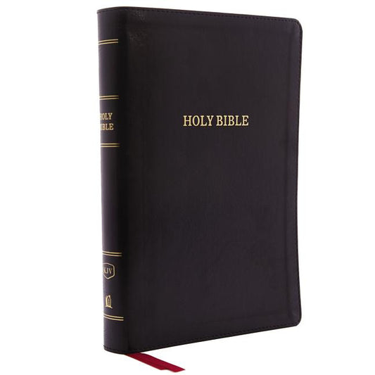 KJV, Deluxe Reference Bible, Giant Print, Imitation Leather, Black, Indexed, Red Letter Edition - Ingram