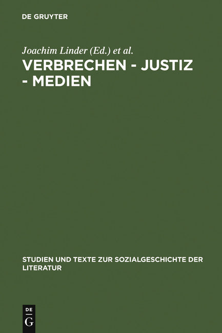 Verbrechen - Justiz - Medien (Reprint 2012) - Ingram