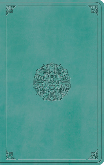 ESV Large Print Value Thinline Bible (Trutone, Turquoise, Emblem Design) - Ingram