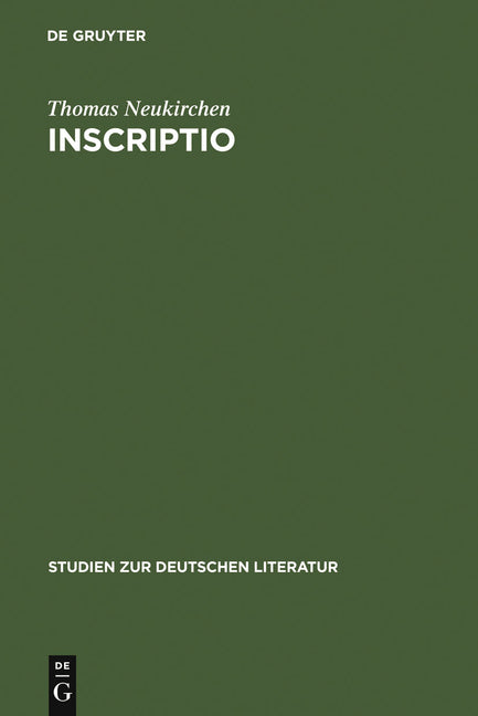 Inscriptio (Reprint 2011) - Ingram