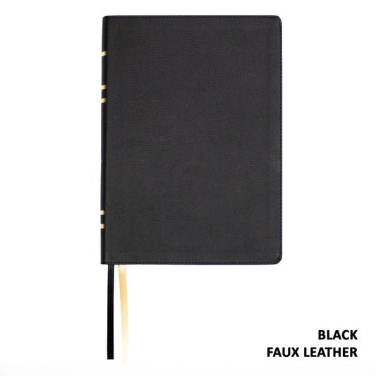 Lsb Giant Print Reference Edition, Paste-Down Black Faux Leather Indexed - Ingram