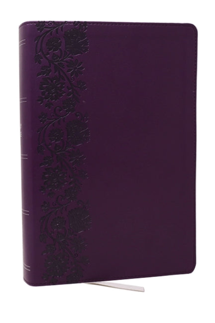 KJV Giant Print End-Of-Verse Reference Bible, Purple Leathersoft, Red Letter, Comfort Print - Ingram