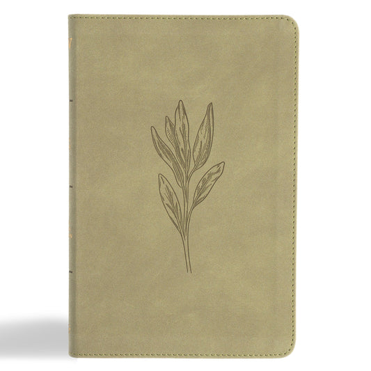 KJV Thinline Bible, Sage Suedesoft Leathertouch - Ingram