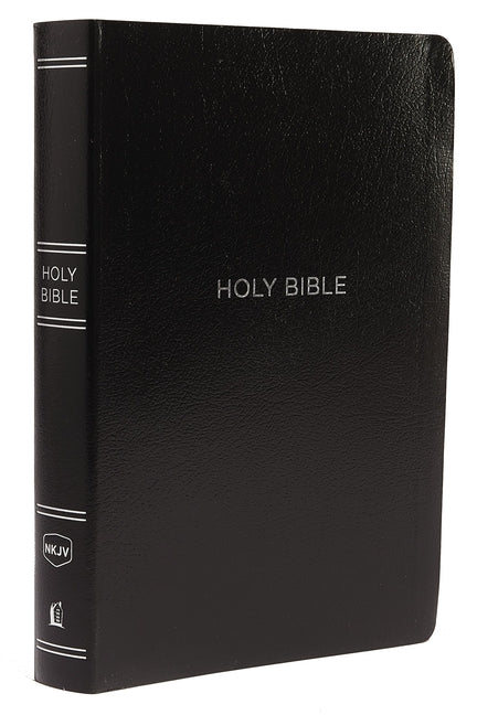 NKJV, Reference Bible, Center-Column Giant Print, Leather-Look, Black, Red Letter Edition, Comfort Print - Ingram