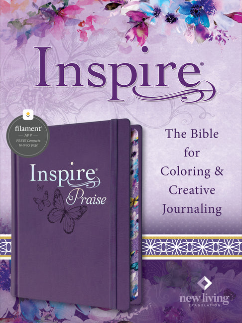 Inspire Praise Bible Nlt, Filament Enabled (Hardcover Leatherlike, Purple) - Ingram