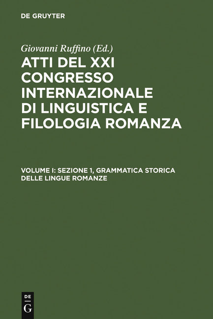 Sezione 1, Grammatica storica delle lingue romanze (Reprint 2011) - Ingram