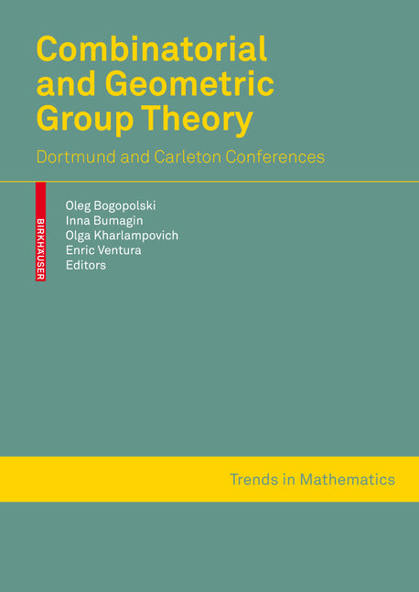 Combinatorial and Geometric Group Theory: Dortmund and Ottawa-Montreal Conferences (2010) - Ingram