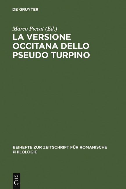 versione occitana dello Pseudo Turpino (Reprint 2011) - Ingram