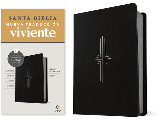 Biblia Ultrafina Ntv, Con Filament (Sentipiel, Negro, Letra Roja) - Ingram