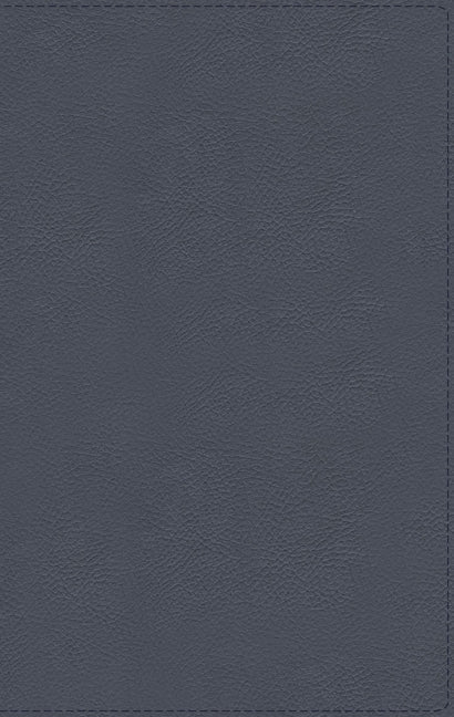 Nbla, Biblia de Estudio Macarthur, Piel Genuina, Azul Pizarra, Interior a DOS Colores, Comfort Print - Ingram