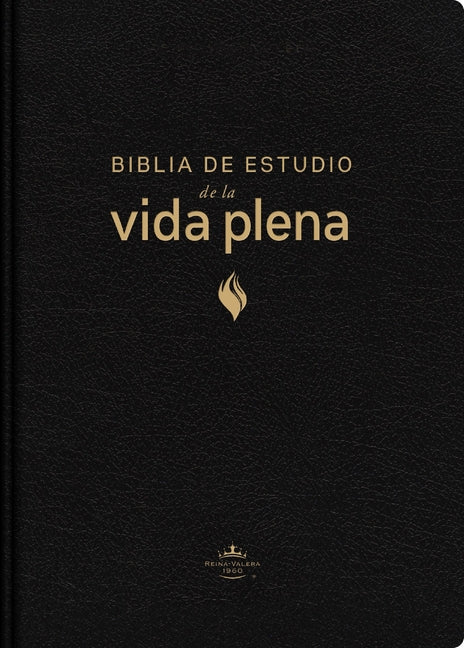 Rvr60, Biblia de Estudio de la Vida Plena, Edición Clásica, Piel Fabricada, Negro, Con Índice, Palabras de Jesús En Rojo, Comfort Print (Edicion Clasi - Ingram